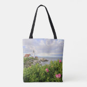 Portland Head Light Tote Bag mit verschiedenen Fot Tasche (Rückseite)