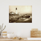 Portland Head Light um 1890 Poster (Küche)
