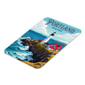 Portland Head Light USA Magnet (Linke Seite)