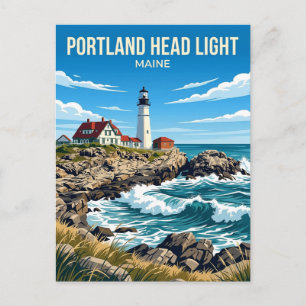 Portland Head Light USA Postkarte