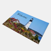 Portland Head Light Welcome Mat Fußmatte (Schrägansicht)