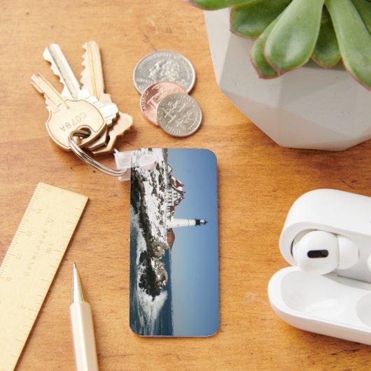 Portland Head Light Winter in Maine Schlüsselanhänger (Schreibtisch)