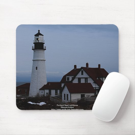 Portland Head Lighthou Mousepad (Mit Mouse)