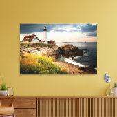 Portland Head Lighthouse | Cape Elizabeth, Me Leinwanddruck (Insitu (Wohnzimmer))