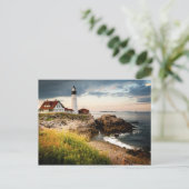 Portland Head Lighthouse | Cape Elizabeth, Me Postkarte (Stehend Vorderseite)