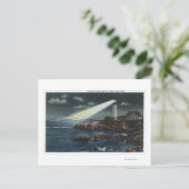 Portland Head Lighthouse in der Nacht Postkarte (Stehend Vorderseite)