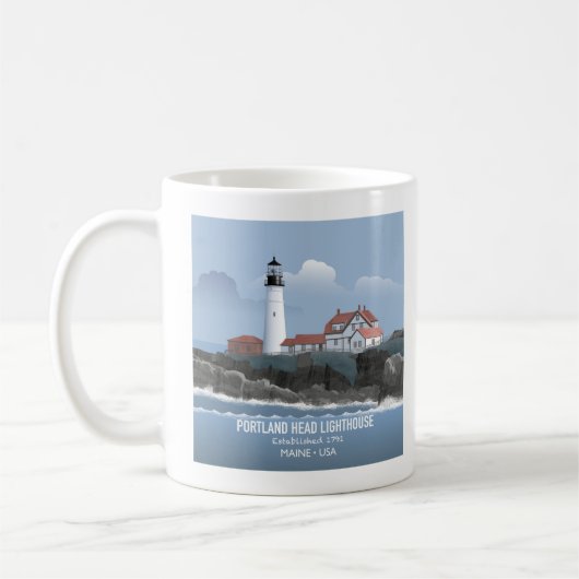 Portland Head Lighthouse Kaffeetasse (Links)