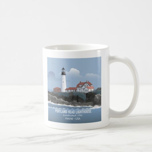 Portland Head Lighthouse Kaffeetasse (Rechts)