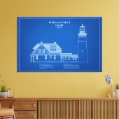 Portland Head Lighthouse - Maine - AD Leinwanddruck (Insitu (Wohnzimmer))