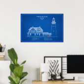 Portland Head Lighthouse - Maine - AD Poster (Heimbüro)
