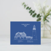 Portland Head Lighthouse - Maine - AD Postkarte (Stehend Vorderseite)