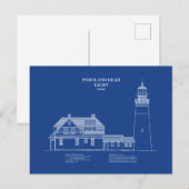 Portland Head Lighthouse - Maine - AD Postkarte (Vorne/Hinten)