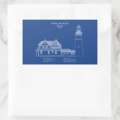 Portland Head Lighthouse - Maine - AD Rechteckiger Aufkleber (Tasche)