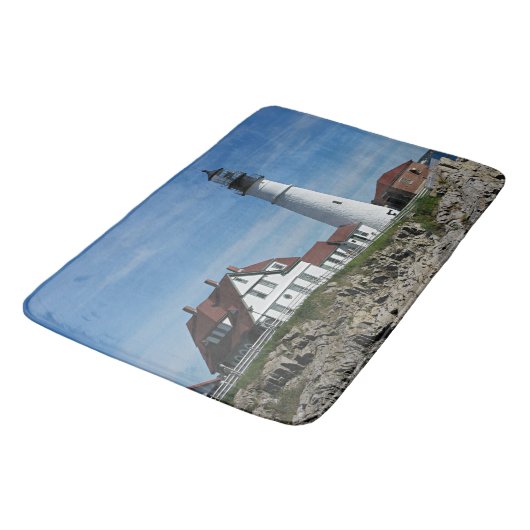 Portland Head Lighthouse Maine Badematte (Schrägansicht)