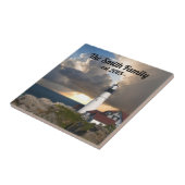 Portland Head Lighthouse Maine Familienname Fliese (Seite)