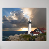 Portland Head Lighthouse Maine Foto Poster (Vorne)