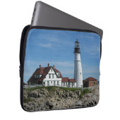 Portland Head Lighthouse, Maine Laptopschutzhülle (Vorne Rechts)