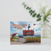 Portland Head Lighthouse, Maine Postcard Postkarte (Stehend Vorderseite)