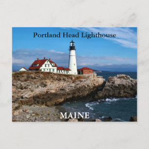 Portland Head Lighthouse, Maine Postcard Postkarte