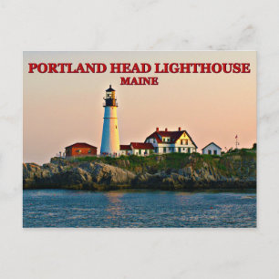 Portland Head Lighthouse, Maine Postcard Postkarte