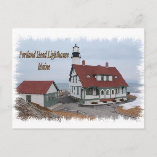 Portland Head Lighthouse - Maine Postkarte (Vorderseite)