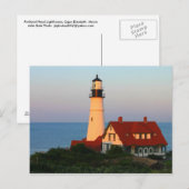 Portland Head Lighthouse Maine Postkarte (Vorne/Hinten)