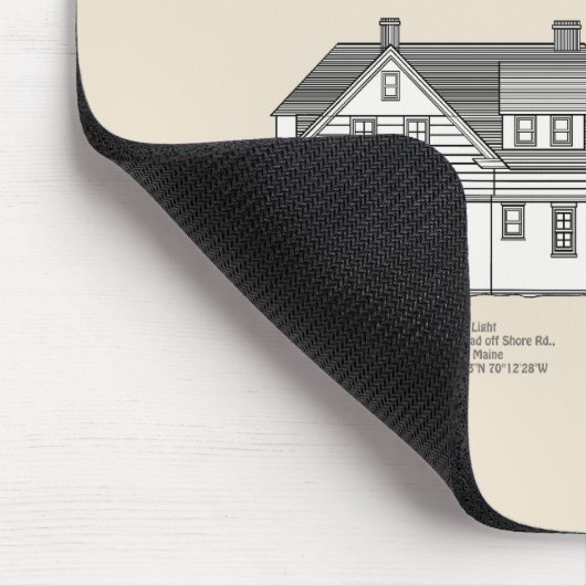 Portland Head Lighthouse - Maine - SBD Mousepad (Ecke)