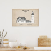 Portland Head Lighthouse - Maine - SBD Poster (Küche)