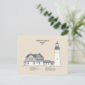 Portland Head Lighthouse - Maine - SBD Postkarte (Stehend Vorderseite)