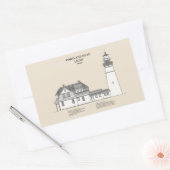 Portland Head Lighthouse - Maine - SBD Rechteckiger Aufkleber (Umschlag)
