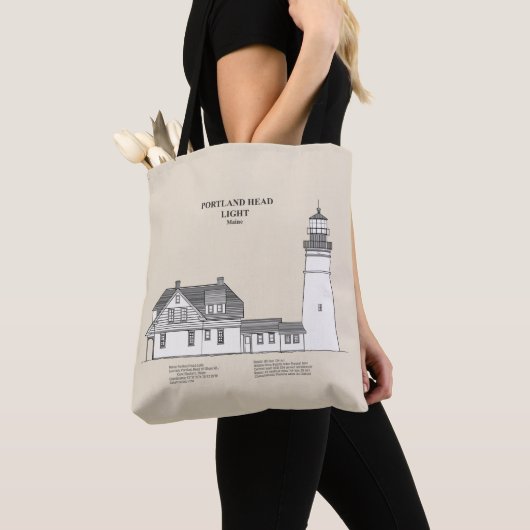 Portland Head Lighthouse - Maine - SBD Tasche (Von Nahem)