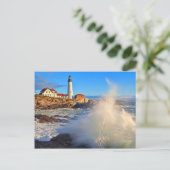 Portland Head Lighthouse Postkarte (Stehend Vorderseite)