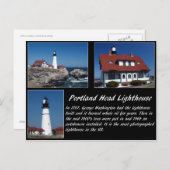Portland Head Lighthouse Postkarte (Vorne/Hinten)
