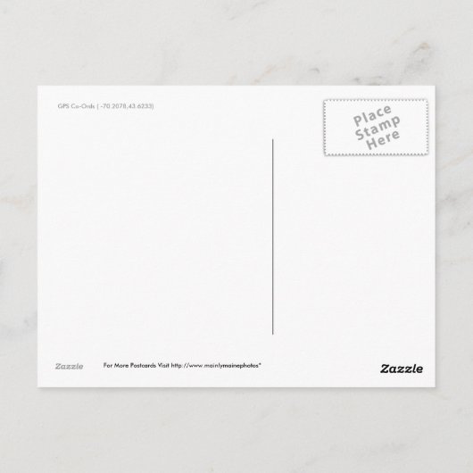 Portland Head Lighthouse Postkarte (Rückseite)