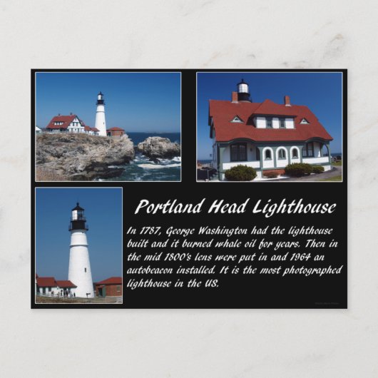 Portland Head Lighthouse Postkarte (Vorderseite)