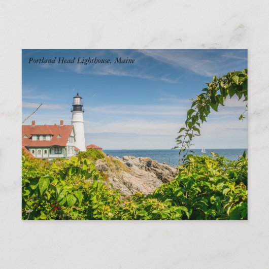 Portland Head Lighthouse Postkarte (Vorderseite)