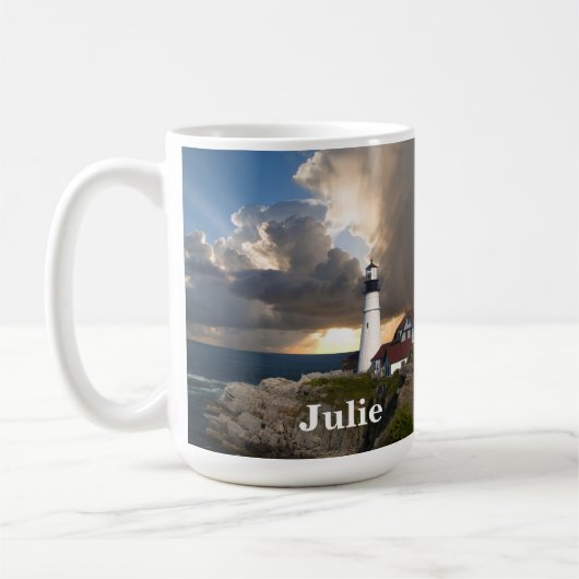Portland Head Lighthouse und Sunset Tasse (Links)