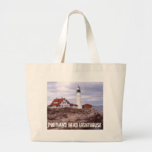 Portland Head Maine Historic Lighthouse Jumbo Stoffbeutel