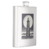 Portland Head Maine Lighthouse Moon Flachmann (Rechts)