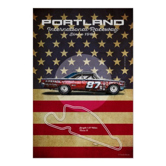 Portland International Raceway Poster (Vorderseite)