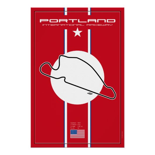 Portland International Raceway Poster (Vorderseite)