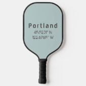 Portland Latitude & Longitude Pickleball Schläger (Rückseite)