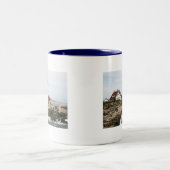 Portland-Leuchtturm Zweifarbige Tasse (Mittel)