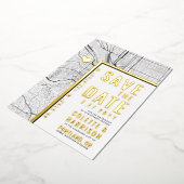 Portland Liebe Locator | Hochzeitsstichtag speiche Folieneinladung (Gedreht)