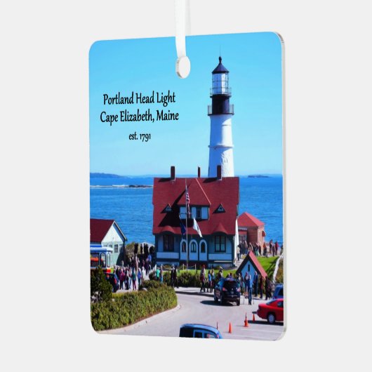 Portland Light Aluminium Ornament (Vorderseite links)