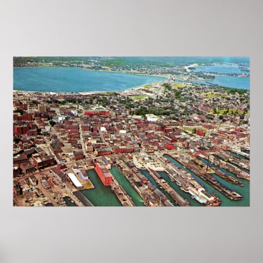 Portland, Maine Anfang der 60er Jahre Poster (Vorne)