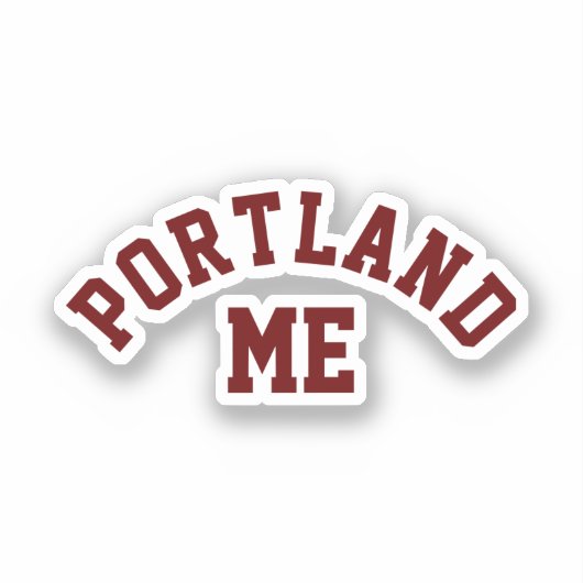 Portland, Maine Aufkleber (Vorderseite)