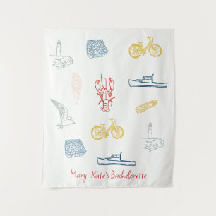 Portland, Maine Bachelorette Wandteppich