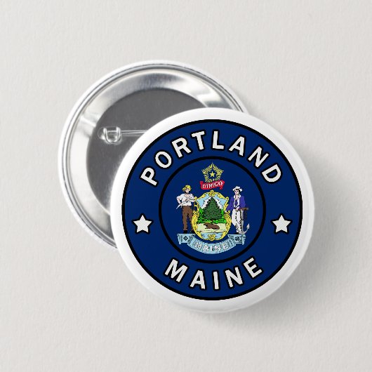 Portland Maine Button (Vorne & Hinten)
