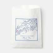 Portland Maine Casco Bay Elegantes Hochzeitspapier Geschenktütchen (Vorderseite)